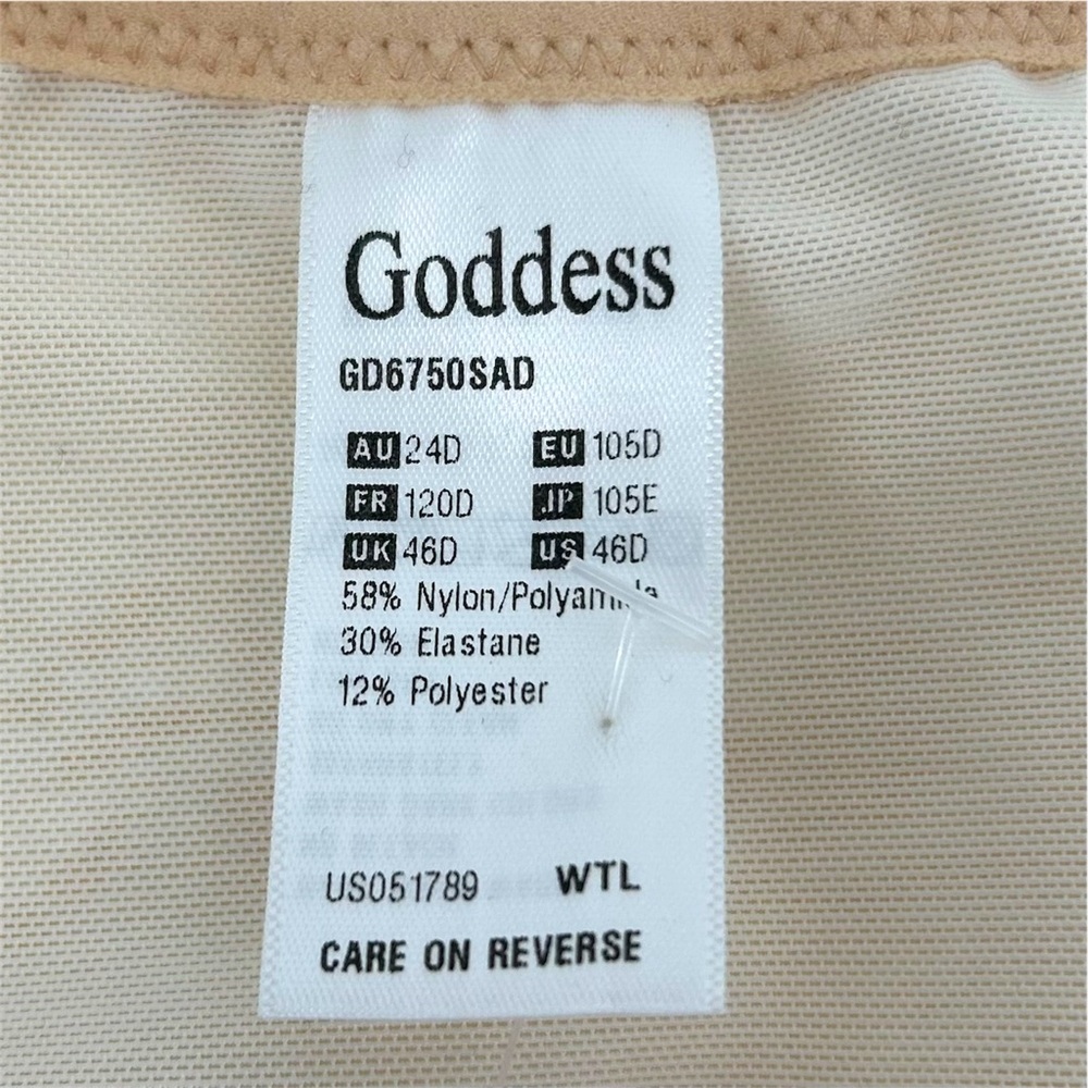 NWT Goddess Yvette Back Smoothing Bra in Sand Size 46D NEW - Picture 12 of 13